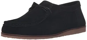 Lucky Brand Acaciah Moccasin Black Suede Lace Up Fashion Flat Leather Shoes