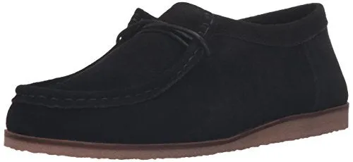 Lucky Brand Acaciah Moccasin Black Suede Lace Up Fashion Flat Leather Shoes