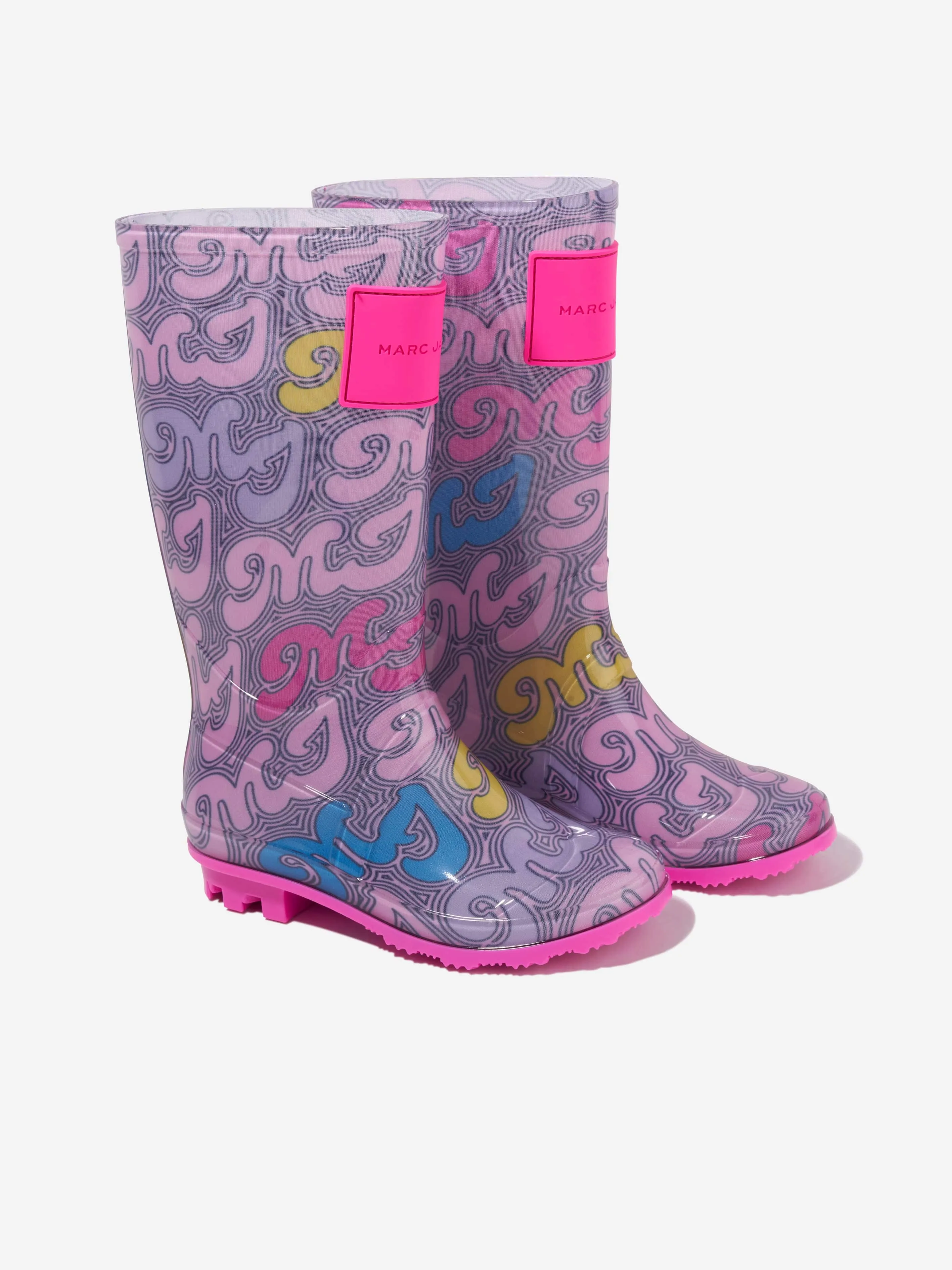 MARC JACOBS Girls Logo Rain Boots in Multicolour