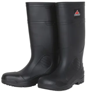 MCR Safety 17" PVC Econ Boot,Mens,Plain toe,Blk 14
