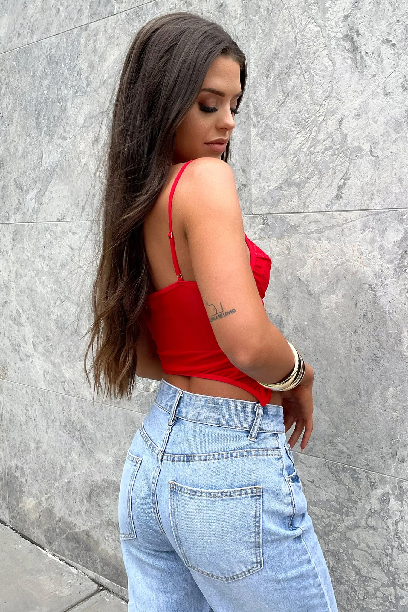 Meduri Bustier- Red