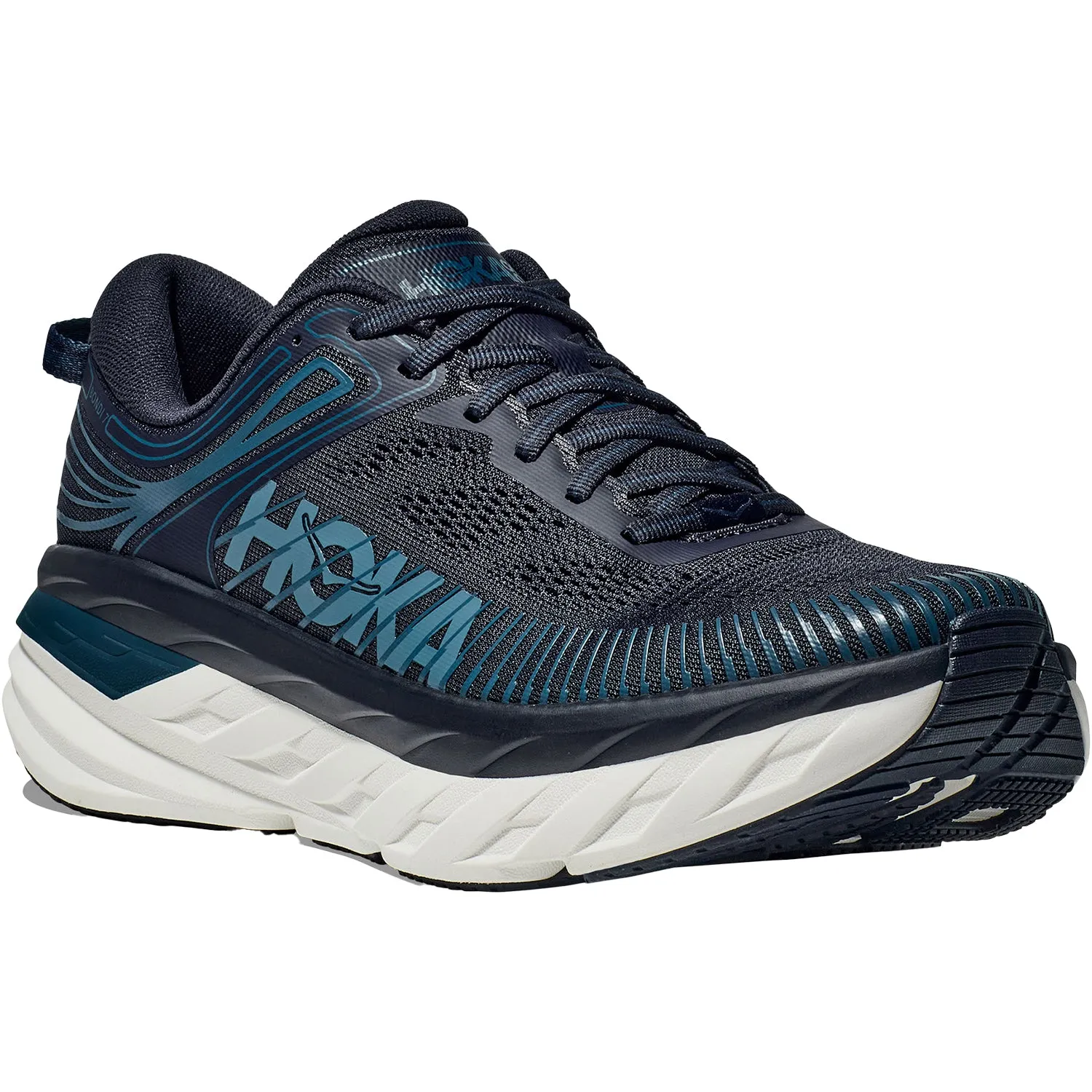 Men's Hoka Bondi 7 Outerspace/White Mesh