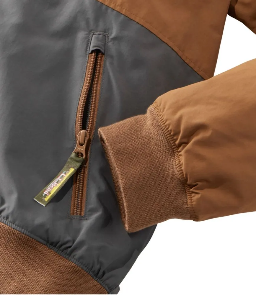 Men's Insulated 3-Season Bomber Hooded Jacket, Colorblock