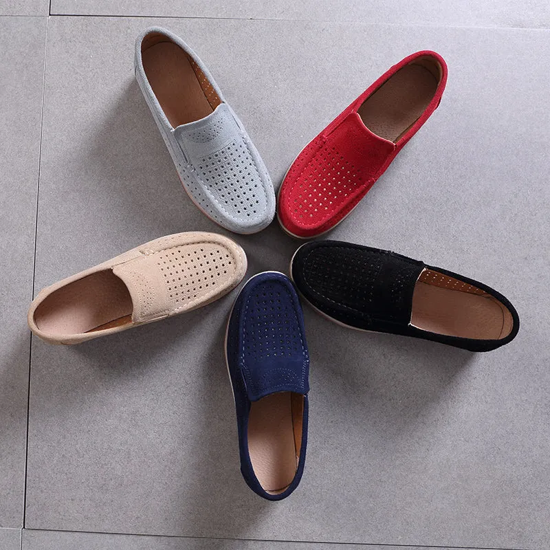 Nanccy Women Slip On platform Comfort Loafers