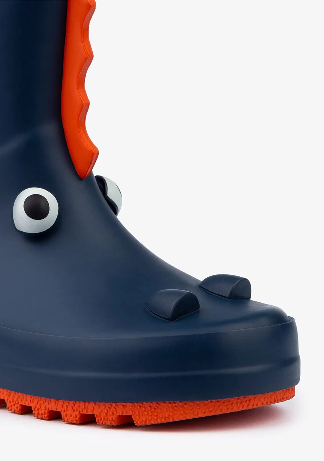 Navy Dinosaur Rain Boots Rubber