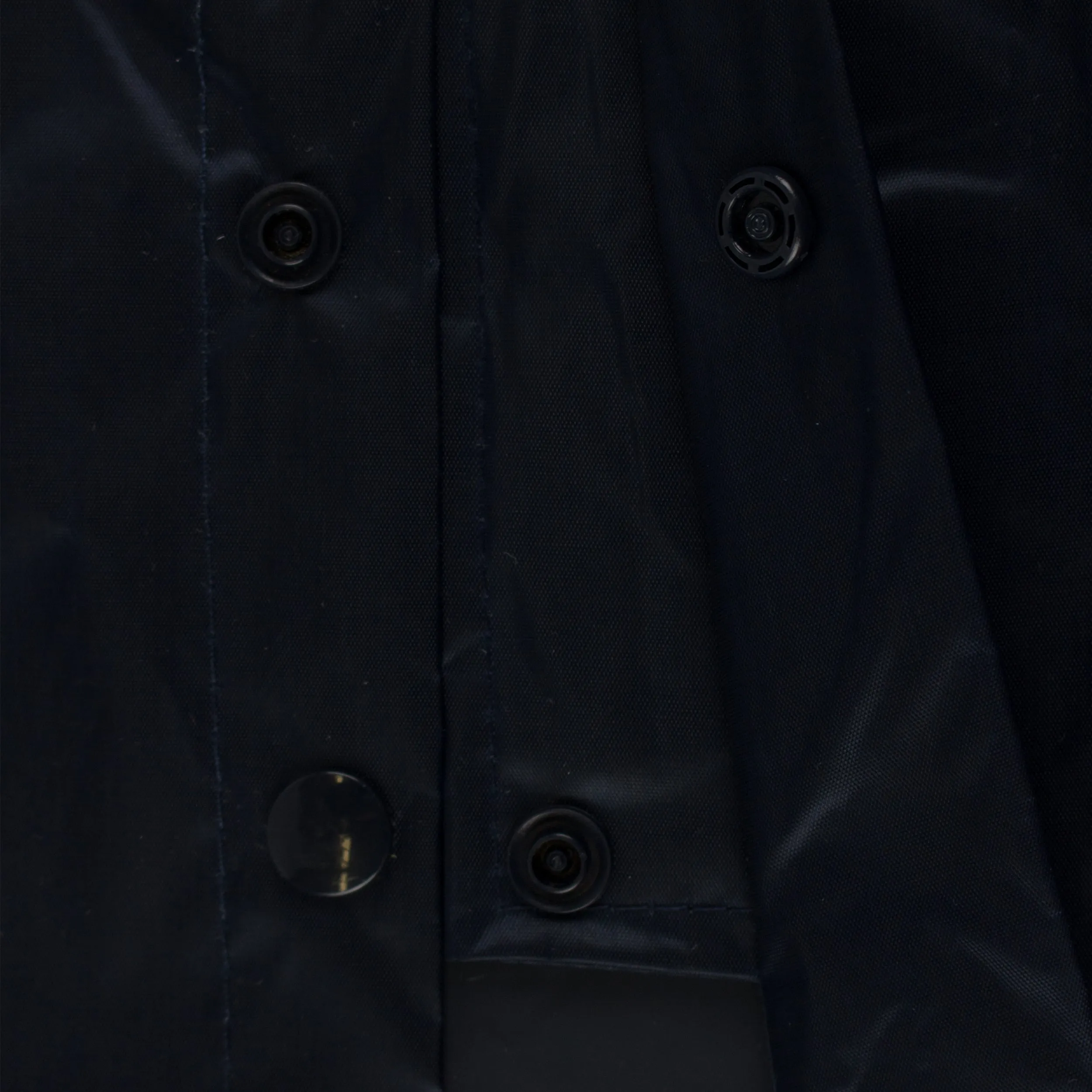 Navy PVC Polyester 3-Piece Rain Suit | Jacket, Hoodie, Pants-RW-PP-NVY33