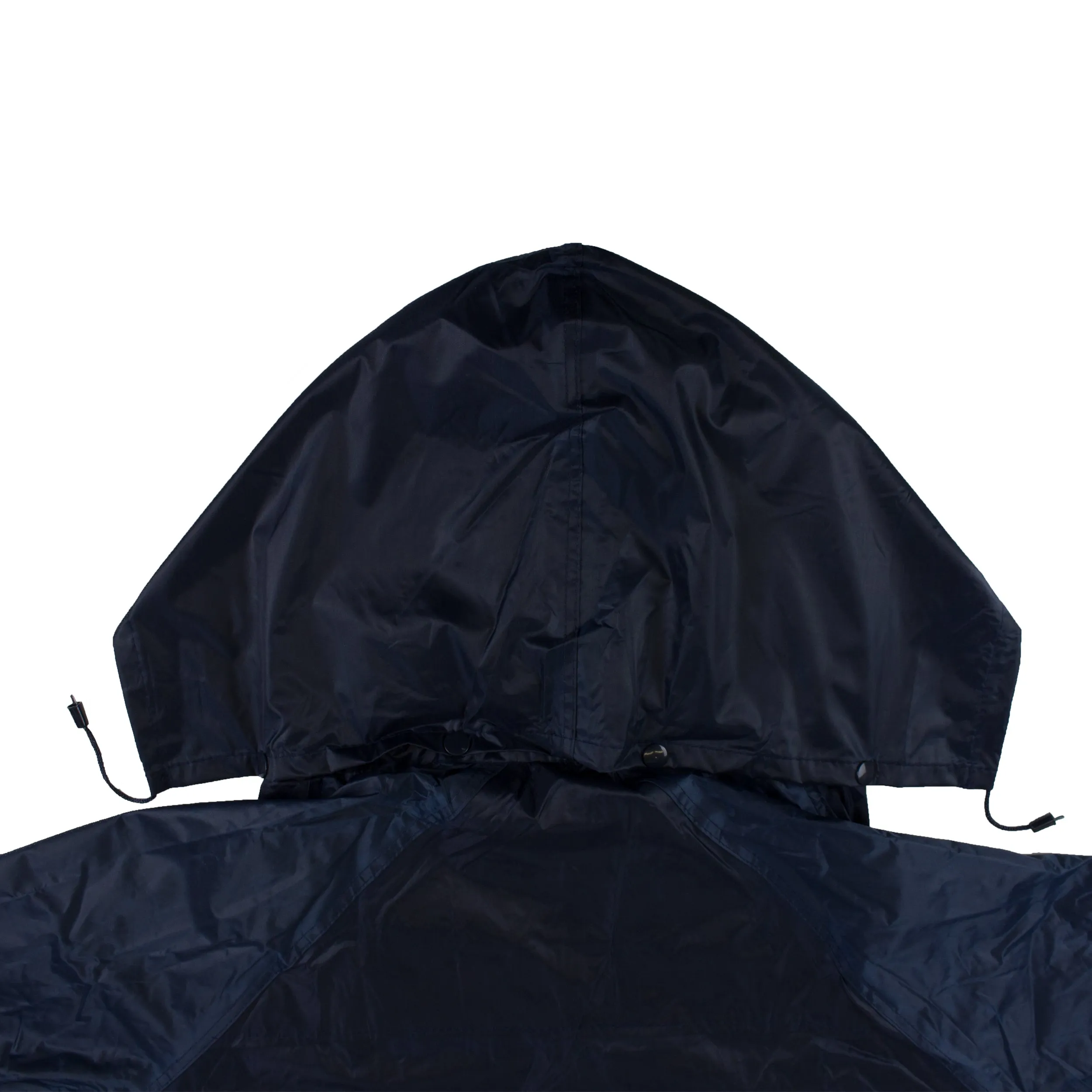 Navy PVC Polyester 3-Piece Rain Suit | Jacket, Hoodie, Pants-RW-PP-NVY33