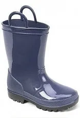 Navy Rubber Rain Boot