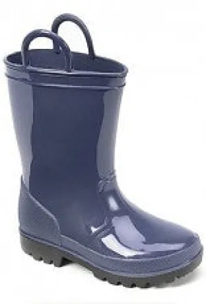 Navy Rubber Rain Boot