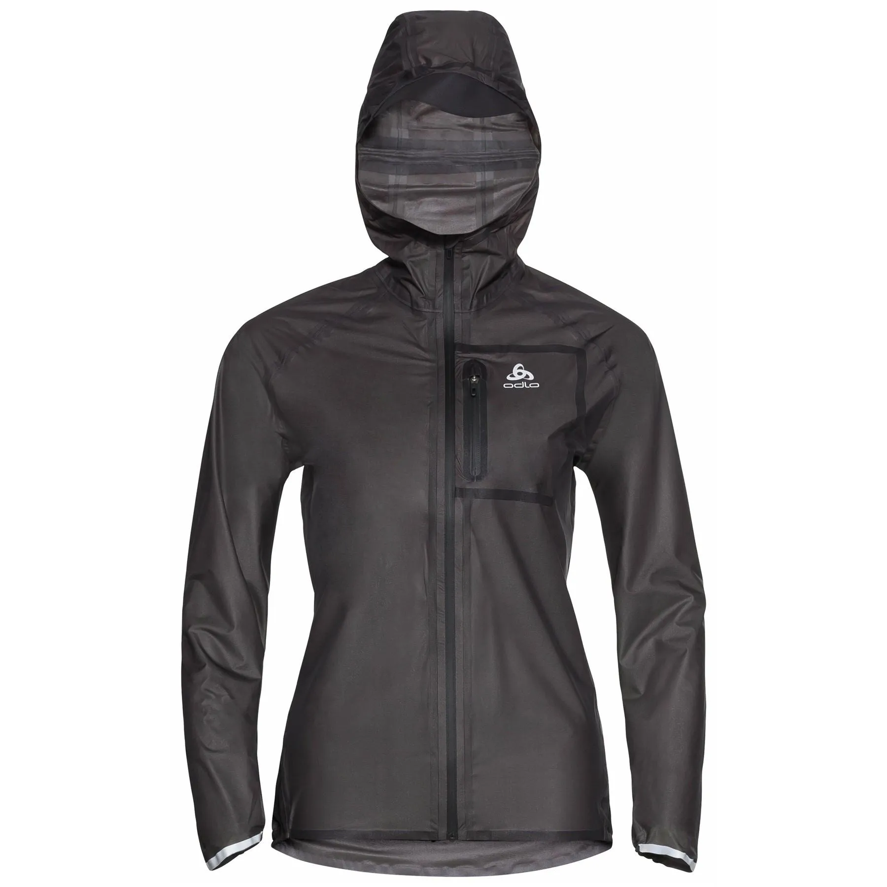 Odlo Zeroweight Women's Running Jacket in Black - Dual Dry Waterproof Tech