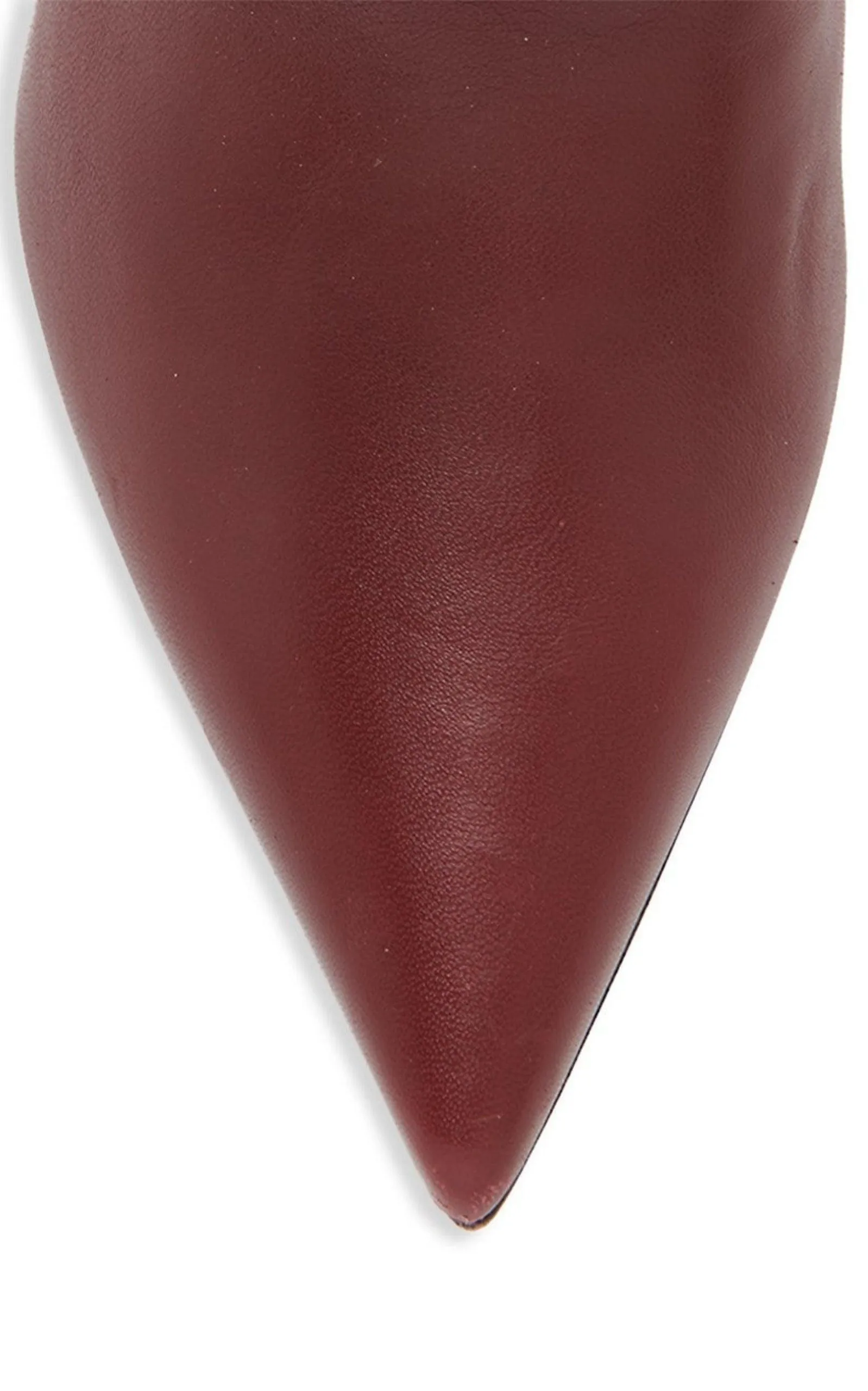 Olivia Burgundy Tall Leather Over The Knee Boots