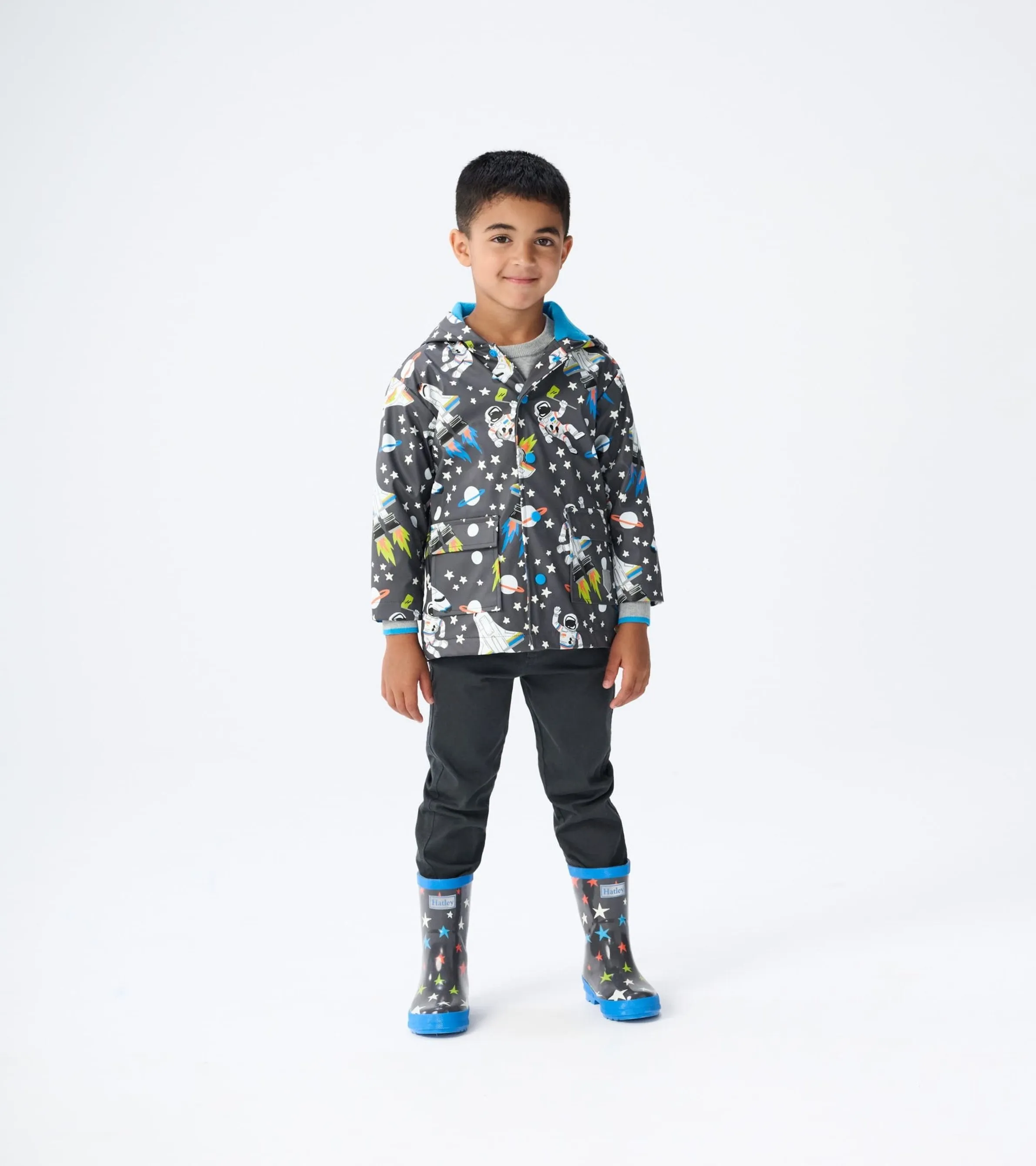 Ombre Stars Shiny Kids Wellies