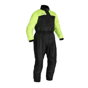 Oxford Rainseal Waterproof Motorcycle Oversuit Rain Black Fluo