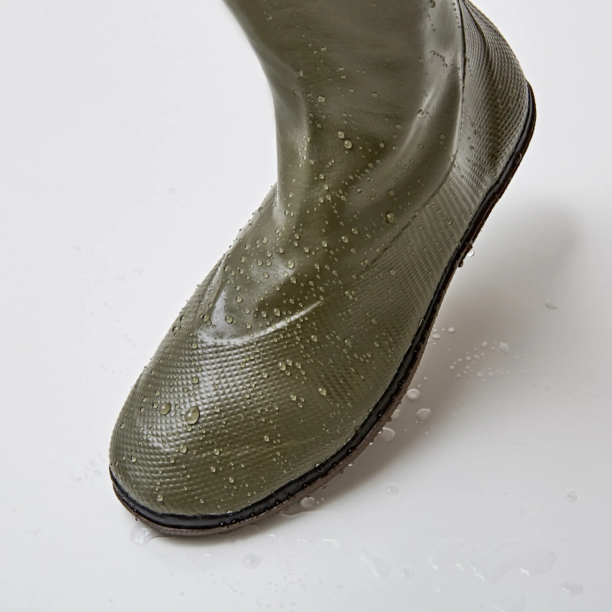 Packable Rubber Rain Boots - Khaki
