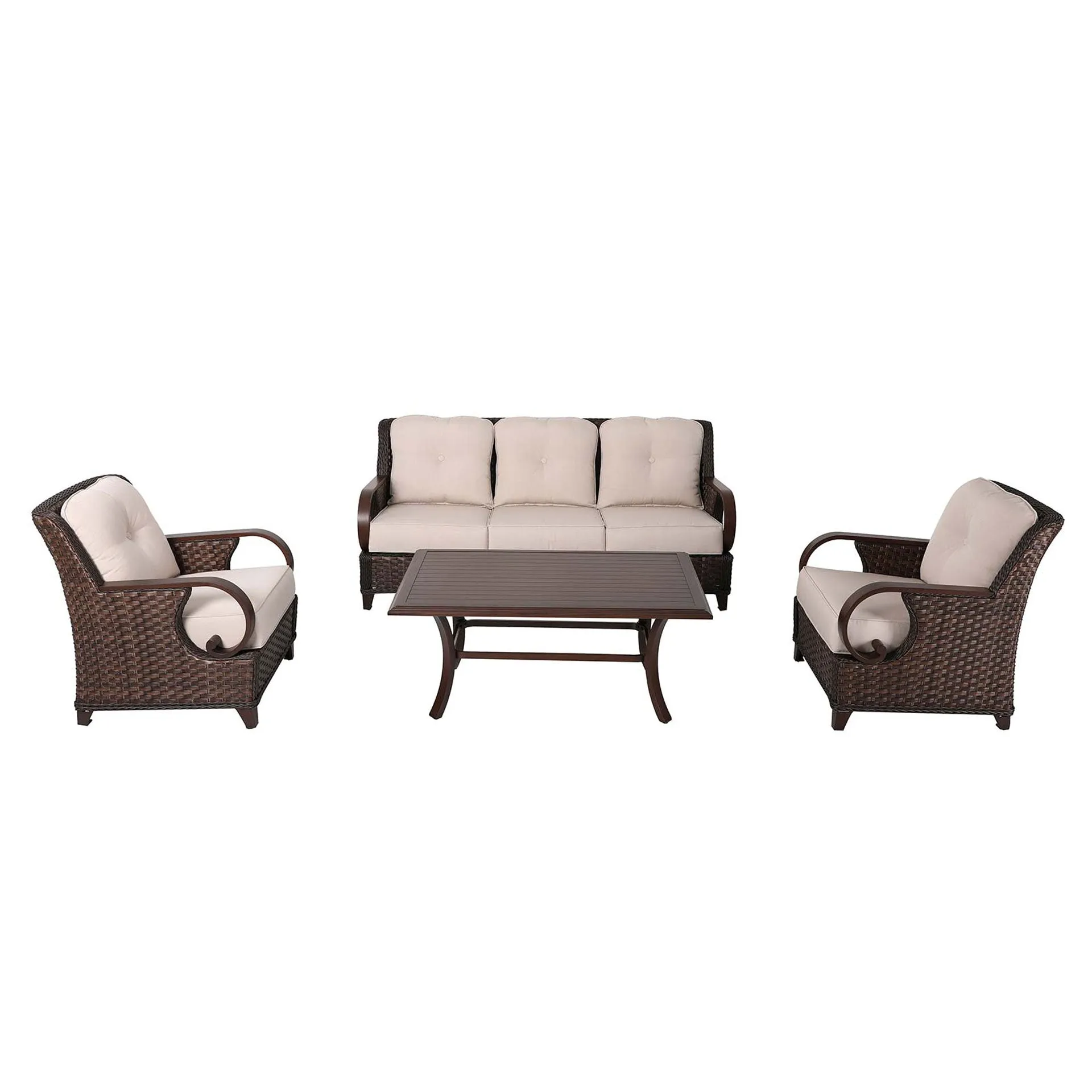 Patio Time Brooks 4-piece Wicker Sofa Set