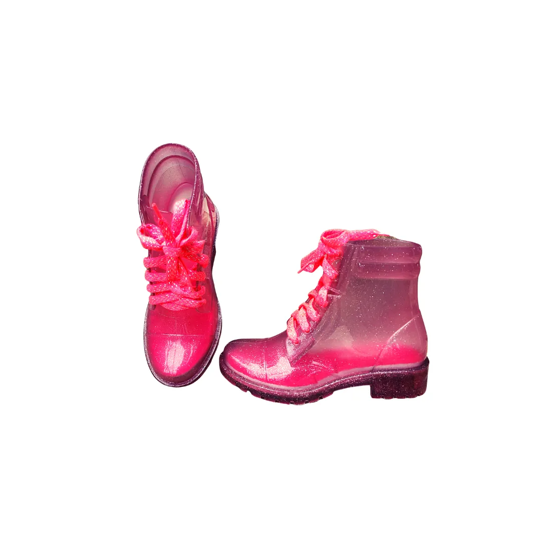 Petite Jolie Girls Pink San Bernardino Rain Boots