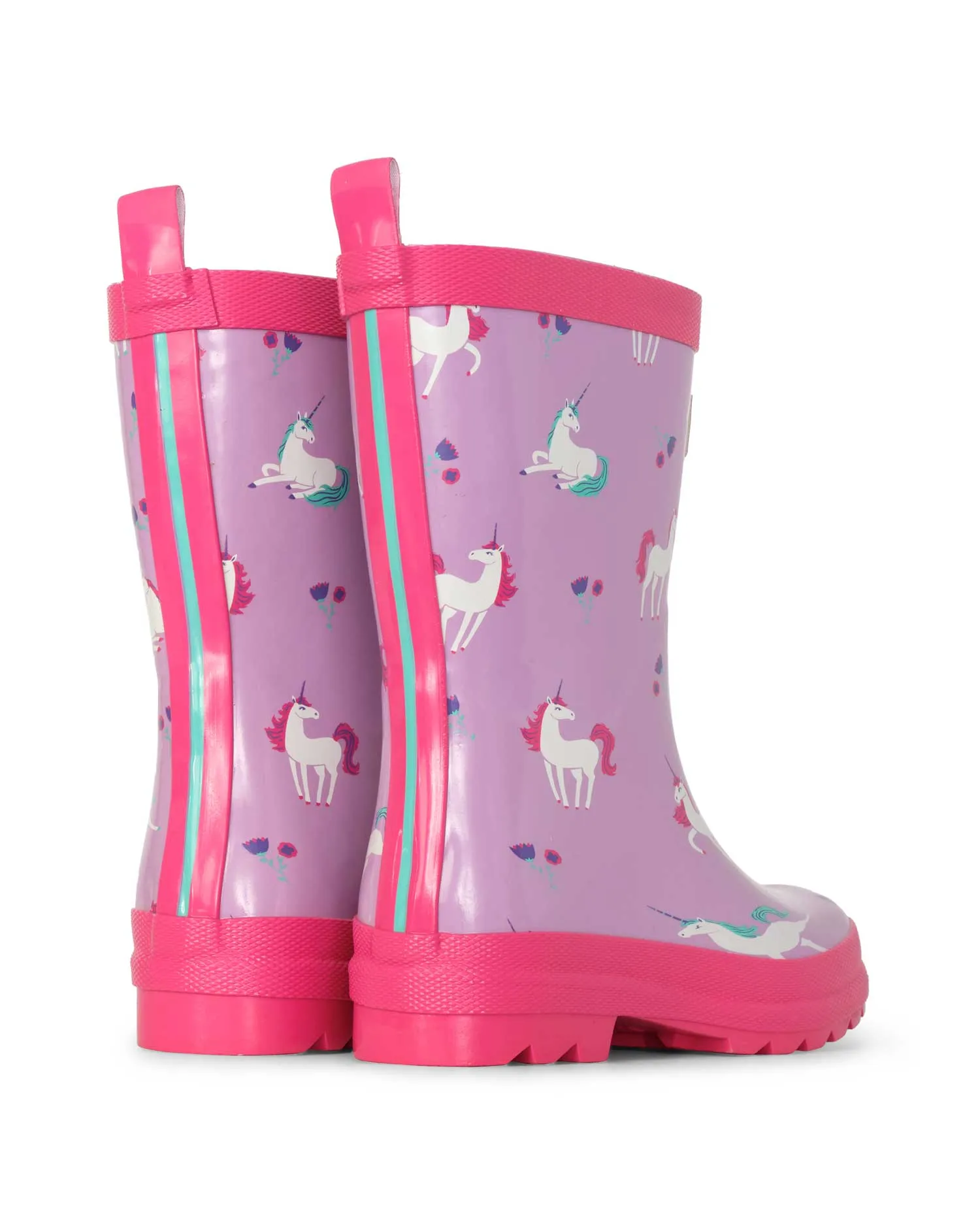 Playful Unicorns Shiny Gumboots