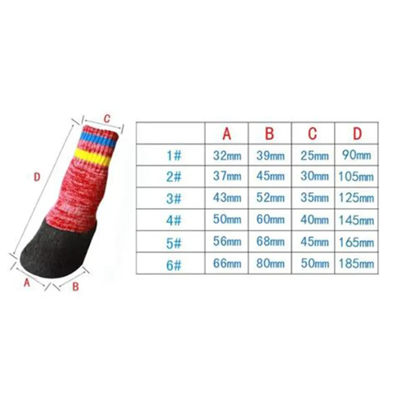 Premium Quality Dog WaterProof Rain Shoes Boots Socks Non-slip Rubber Socks