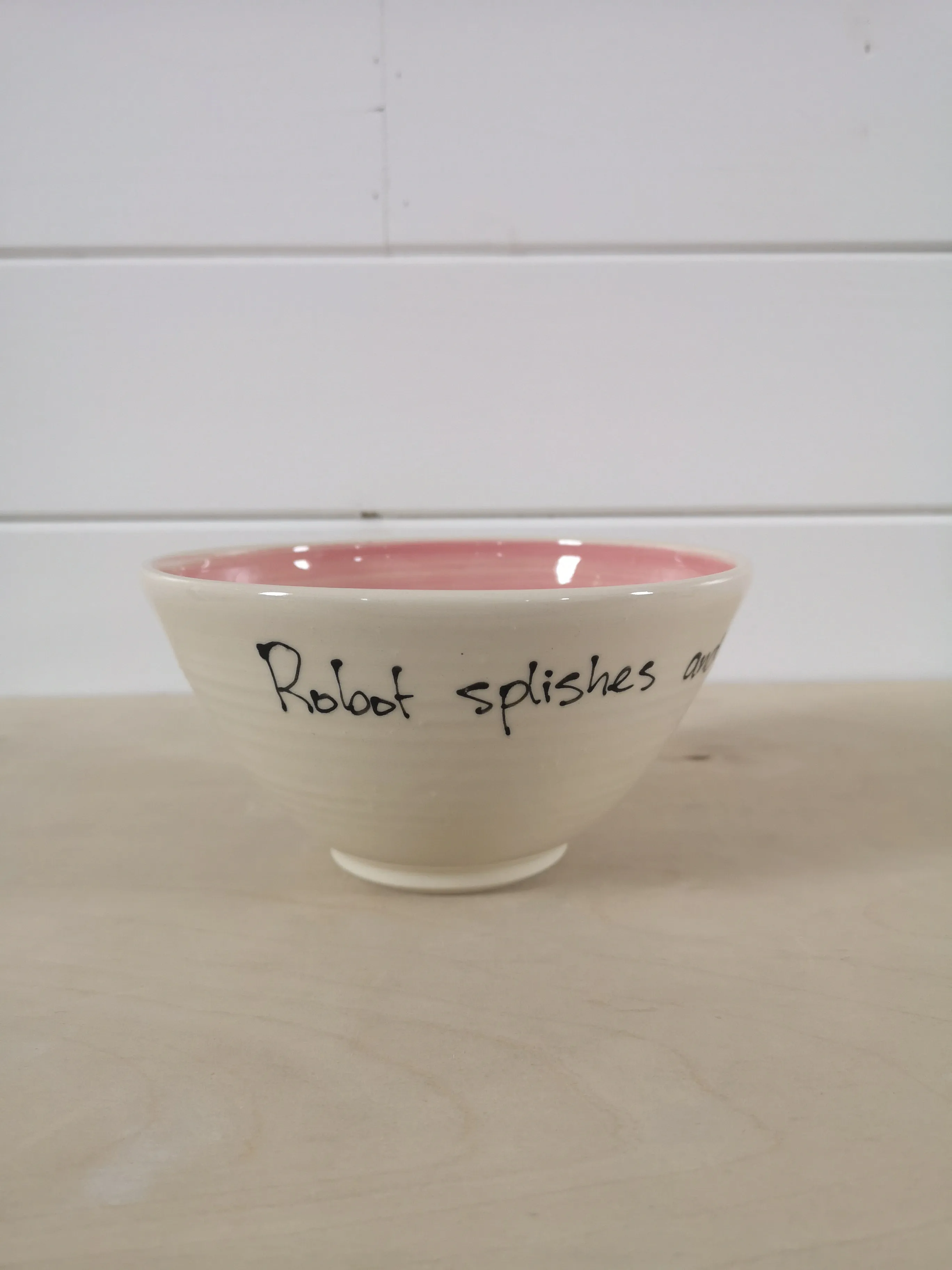 "Robot splishes and splashes" Cereal Bowl