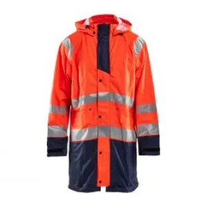 Rain&#x20;Jacket&#x20;High&#x20;Vis&#x20;Level&#x20;1&#x20;4324&#x20;High&#x20;Vis&#x20;Oranje&#x2F;Marine&#x20;-&#x20;Bl&#xE5;kl&#xE4;der