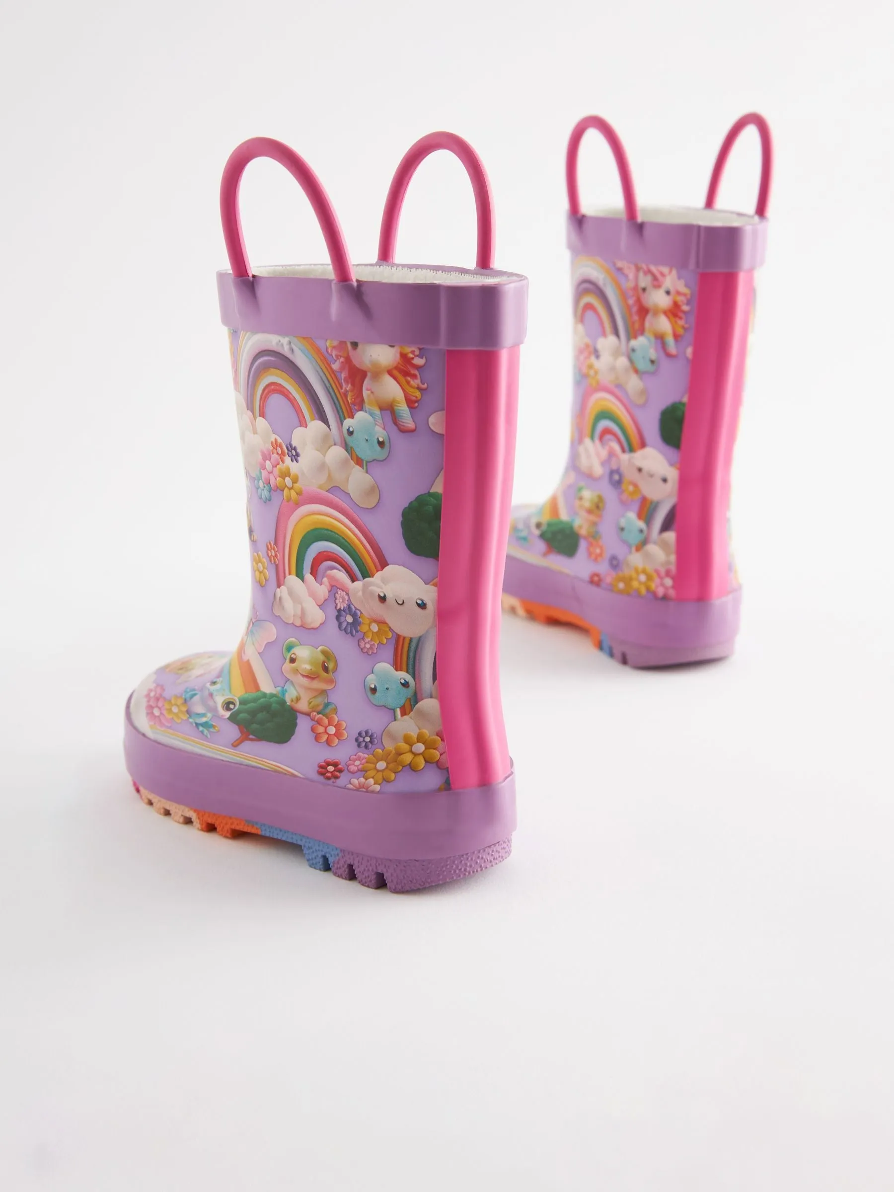 Rainbow Character Handle Wellies