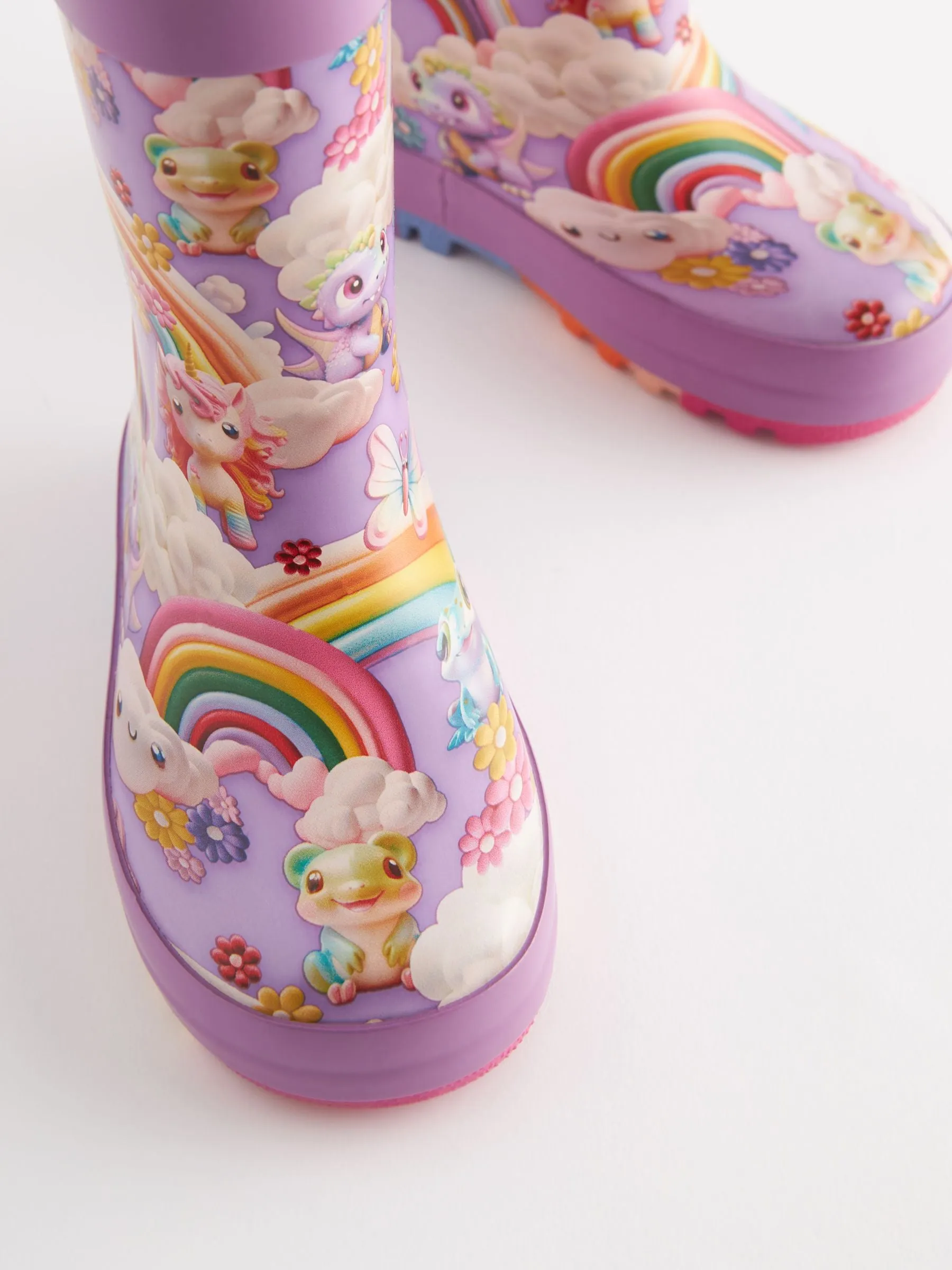 Rainbow Character Handle Wellies