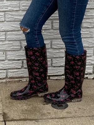 RB-35/Color-Black-Flowers