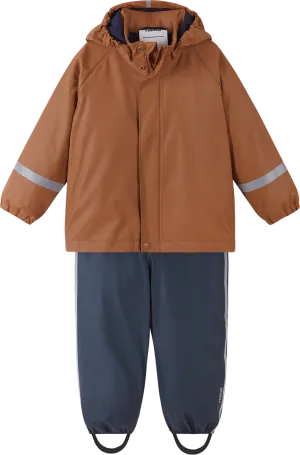 Reima Kids&#x27; Tipotella Rain Outfit Cinnamon Brown | Buy Reima Kids&#x27; Tipotella Rain Outfit Cinnamon Brown here | Outnorth