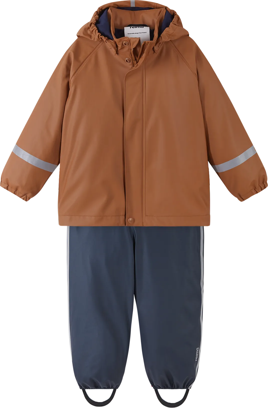 Reima Kids&#x27; Tipotella Rain Outfit Cinnamon Brown | Buy Reima Kids&#x27; Tipotella Rain Outfit Cinnamon Brown here | Outnorth