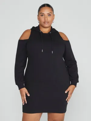 Rhianne Cold Shoulder Hoodie Dress