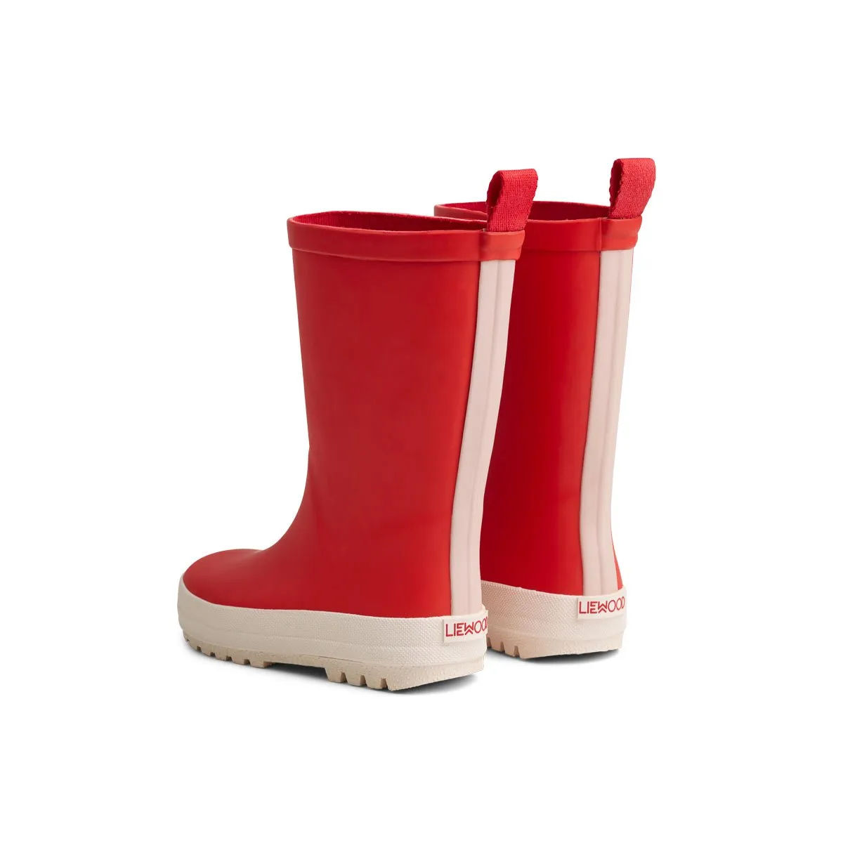 River Rain Boot - Apple red/creme de la creme mix