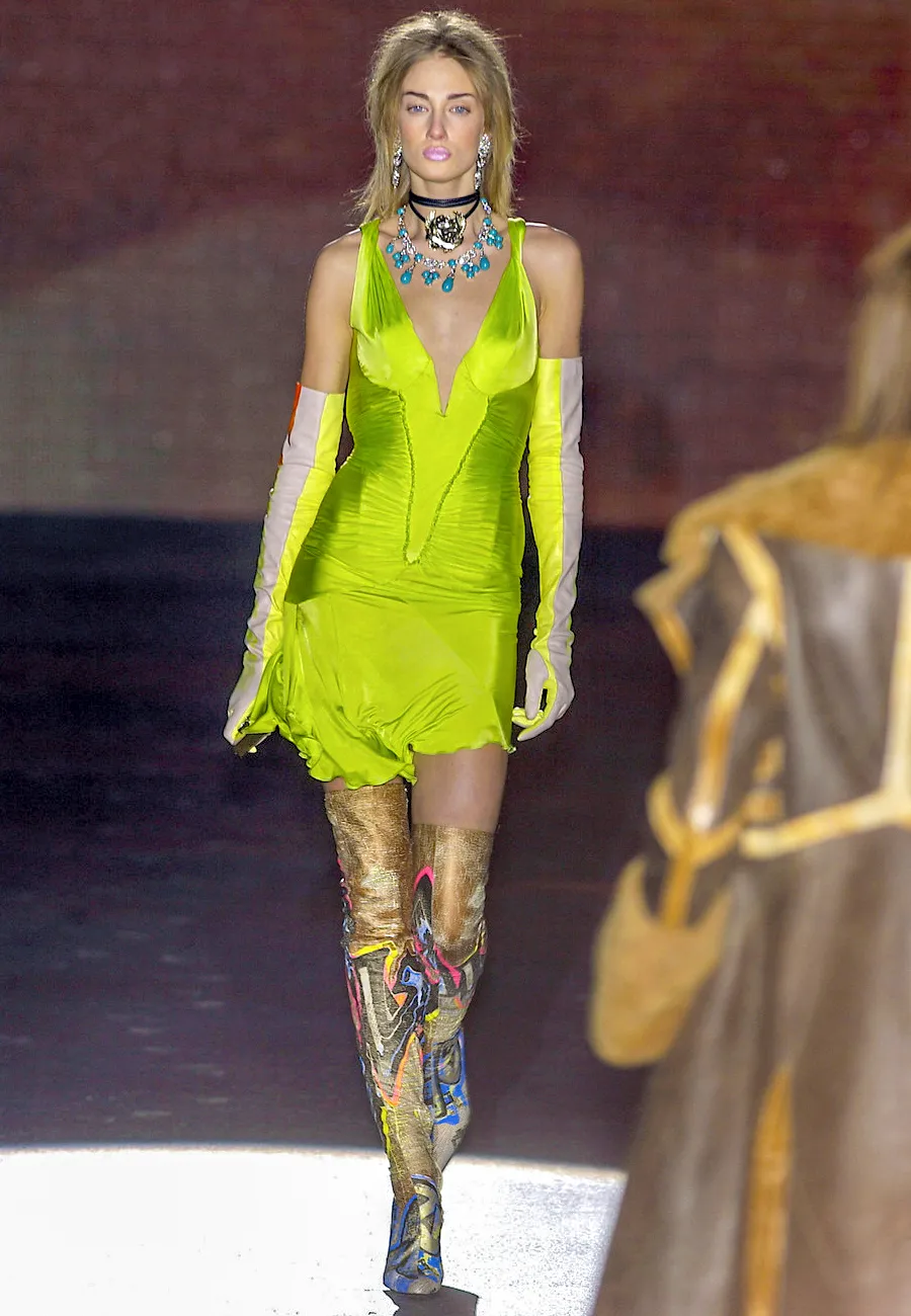 Roberto Cavalli Fall 2003 Runway Leather Thigh-High Boots