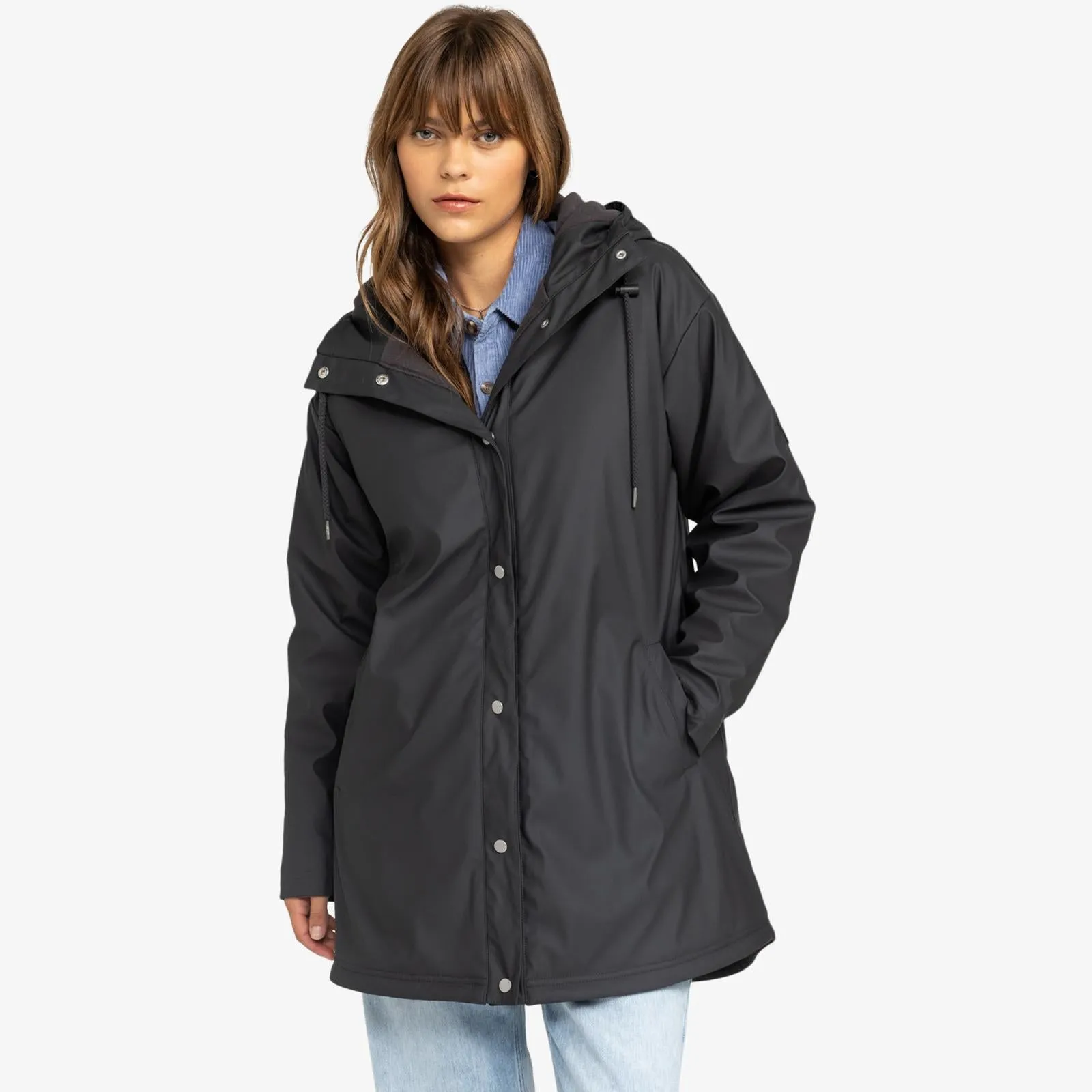 Roxy Womens Rain Road Waterproof Rain Jacket