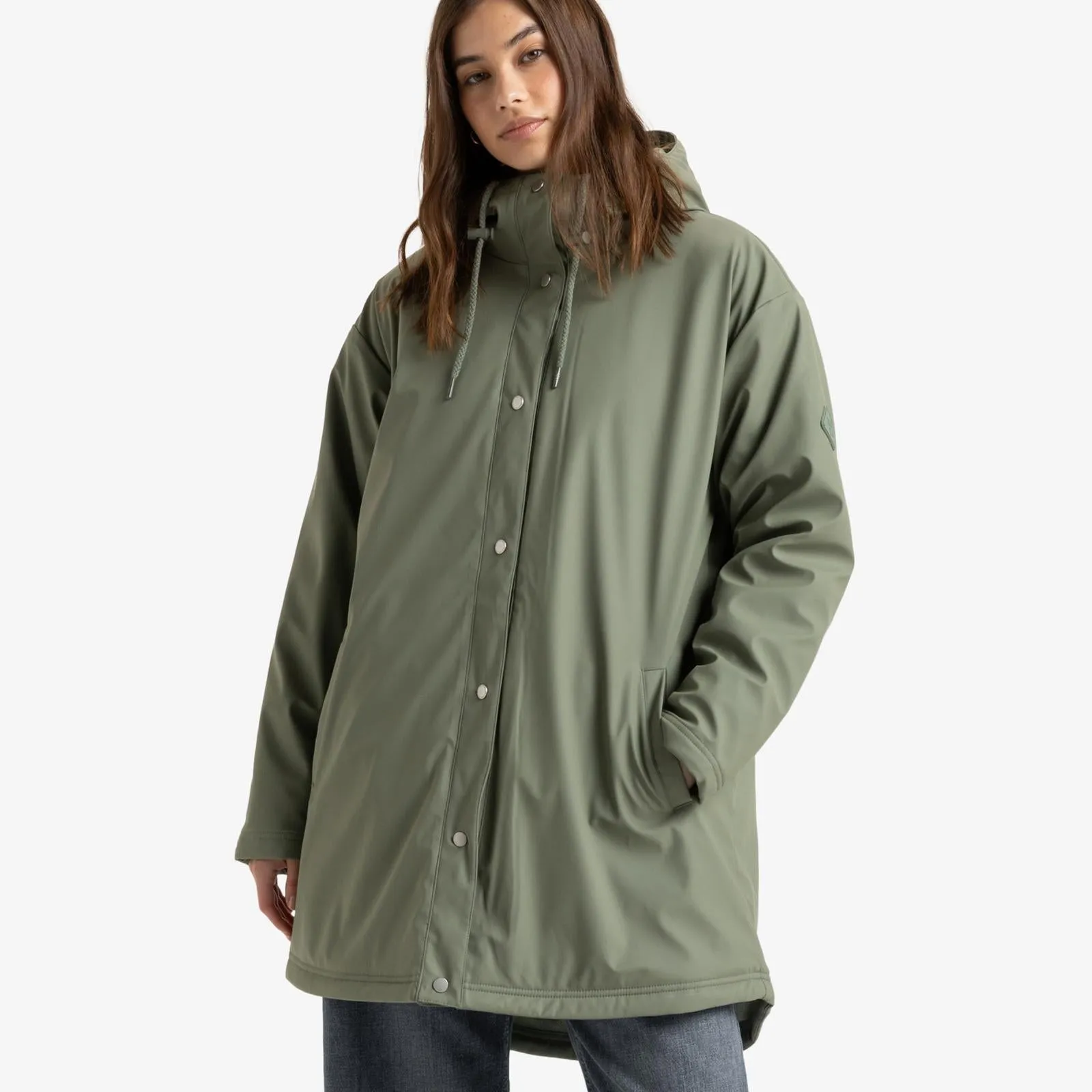 Roxy Womens Rain Road Waterproof Rain Jacket