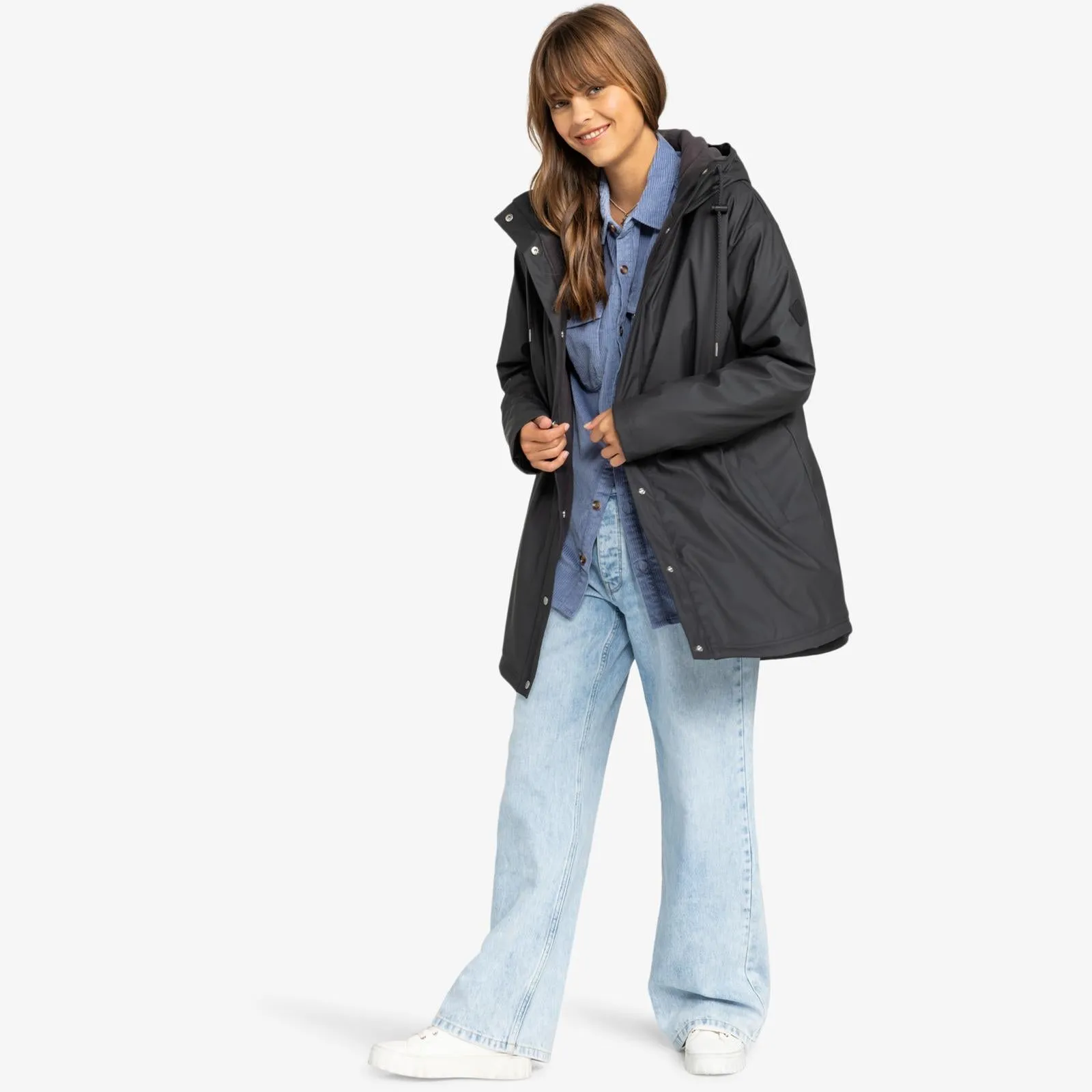 Roxy Womens Rain Road Waterproof Rain Jacket