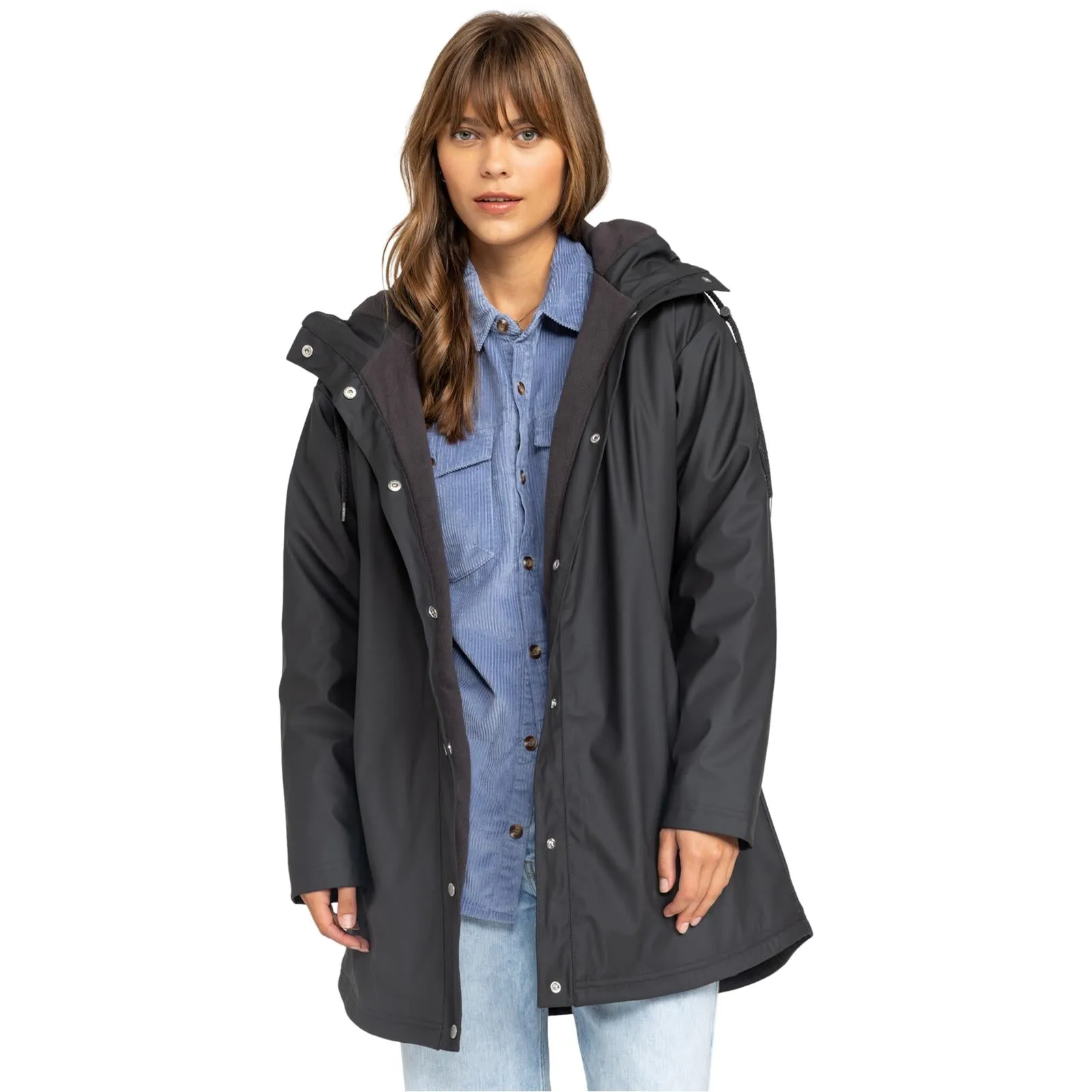 Roxy Womens Rain Road Waterproof Rain Jacket