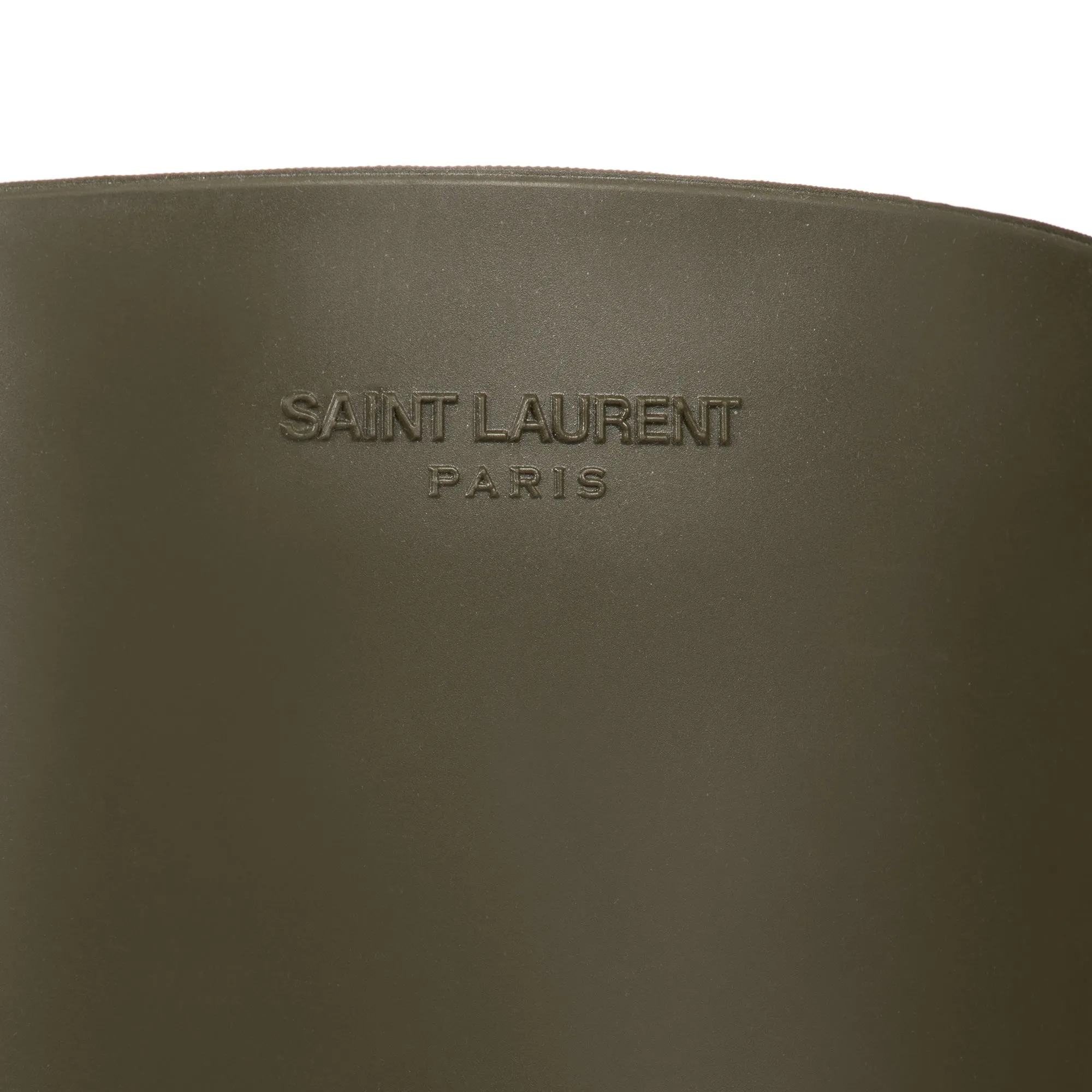 Saint Laurent Olive Green Rain Boots
