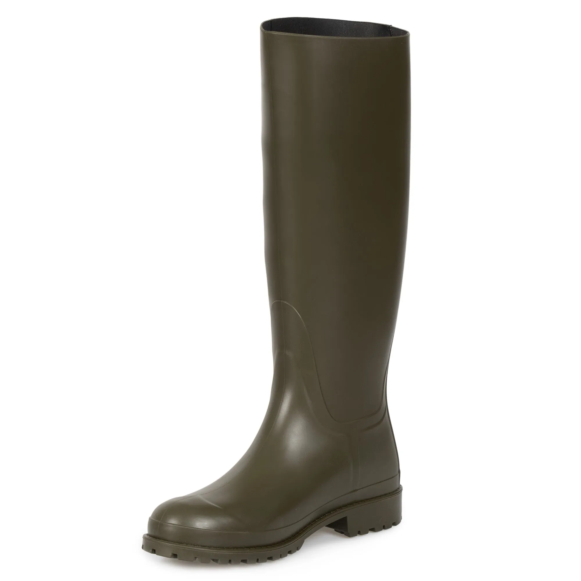 Saint Laurent Olive Green Rain Boots