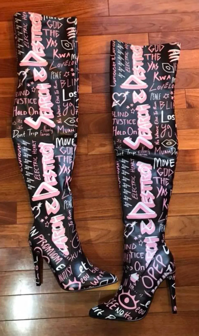 Search & Destroy Boots Thigh Boots