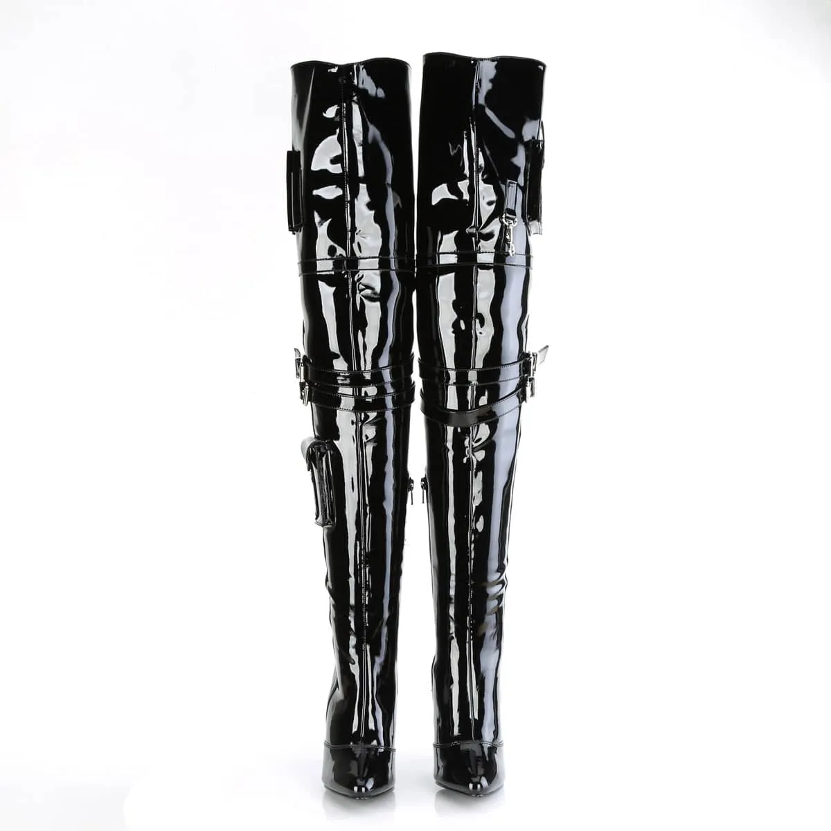 SEDUCE-3019 Black Thigh High Boots