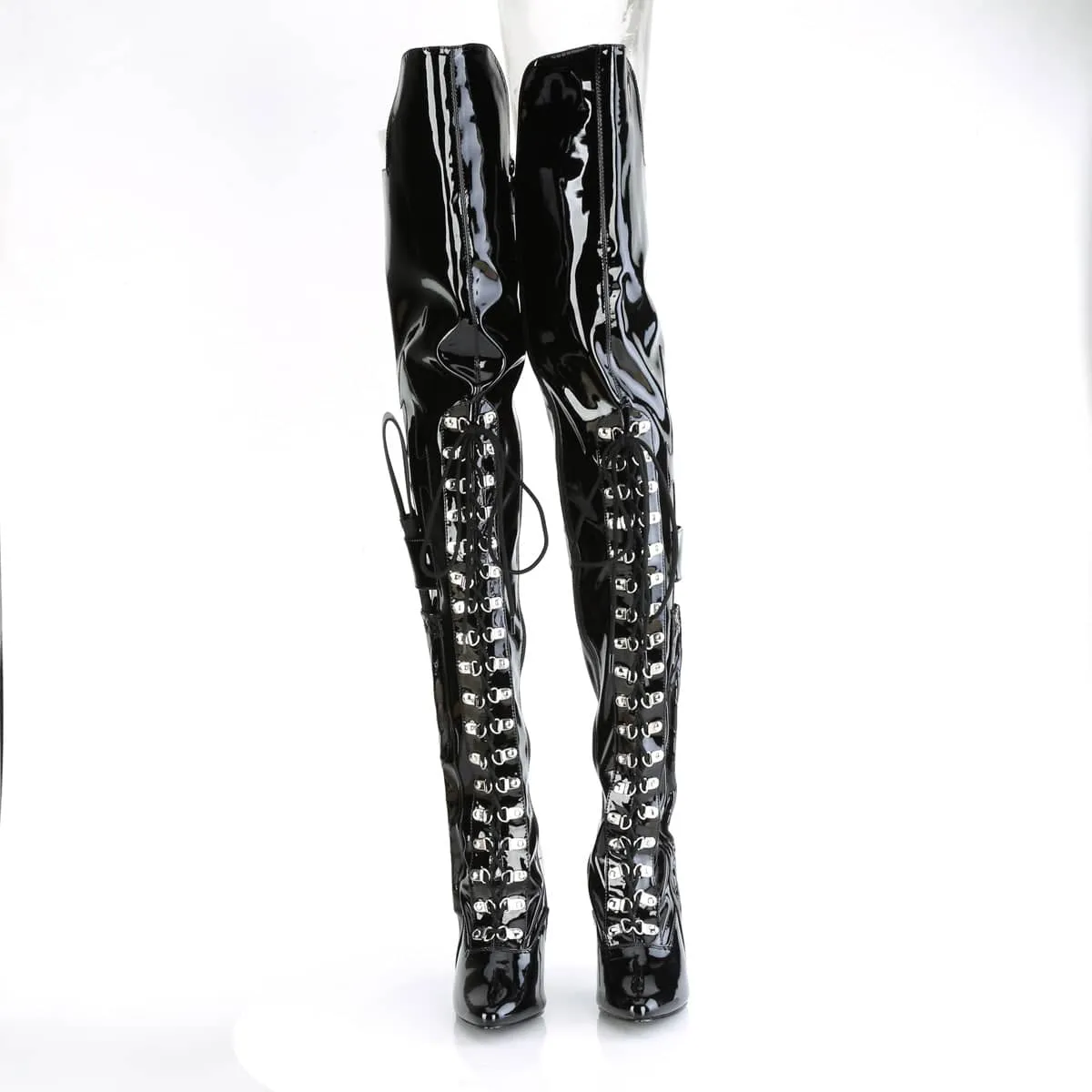 SEDUCE-3082 Black Thigh High Boots