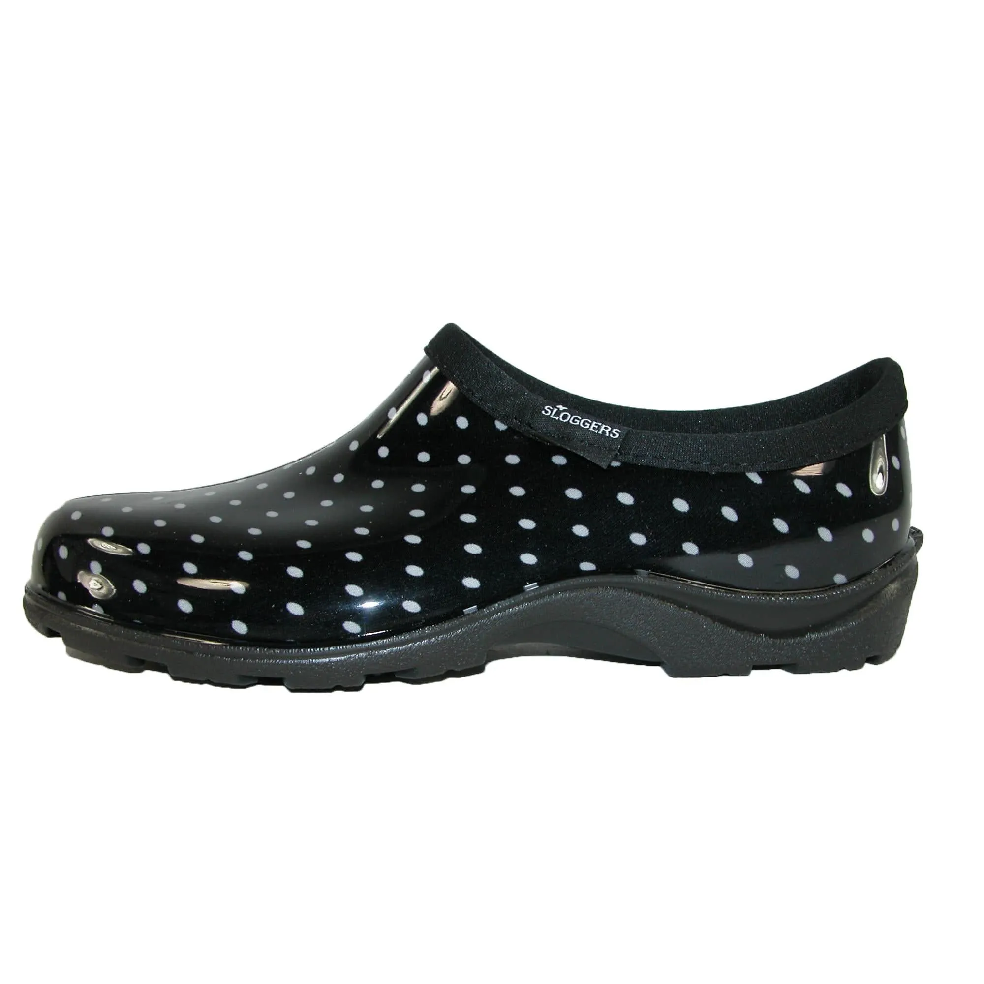 Sloggers Women's Polka Dot Print Short Rain and Garden Shoes