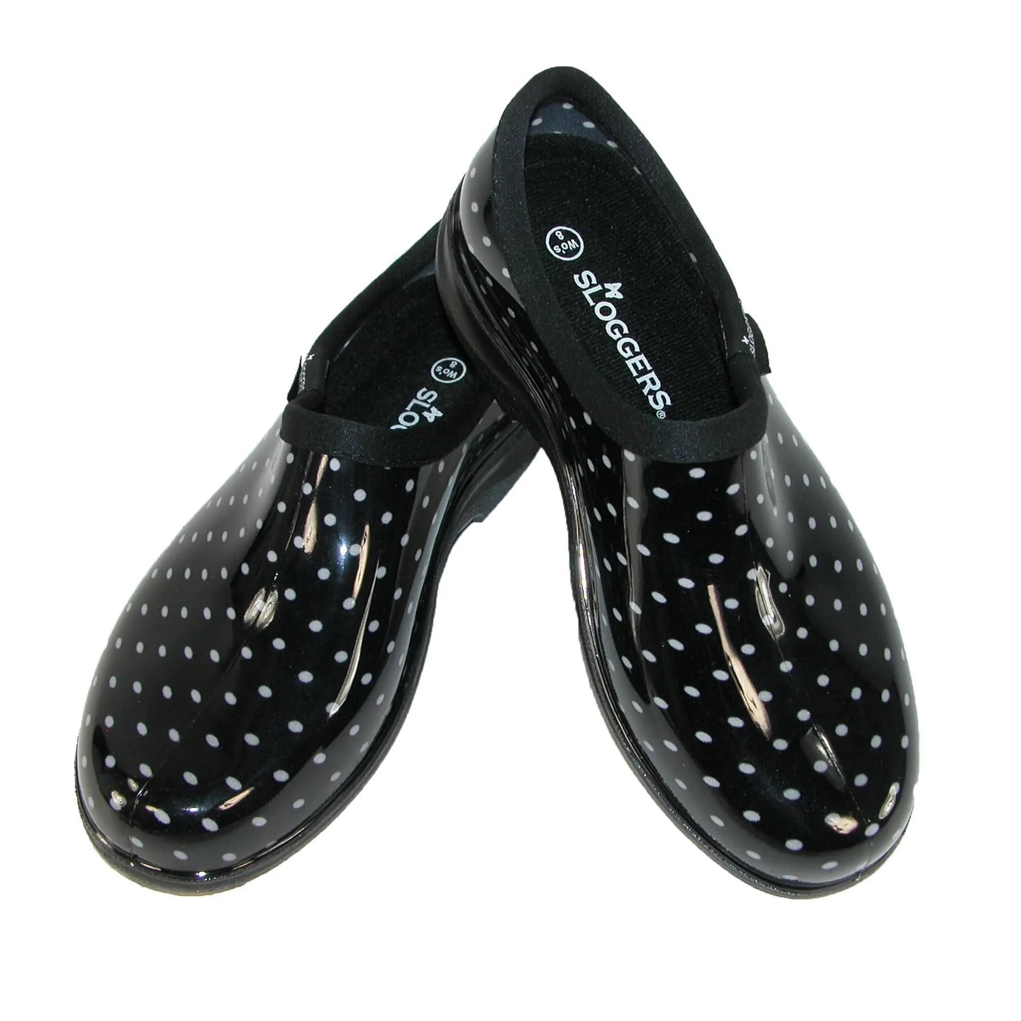 Sloggers Women's Polka Dot Print Short Rain and Garden Shoes