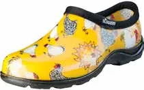 Sloggers® Women’s Waterproof Comfort Shoes (Size 9, Black & White Polka Dots)