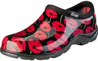 Sloggers® Women’s Waterproof Comfort Shoes (Size 9, Black & White Polka Dots)
