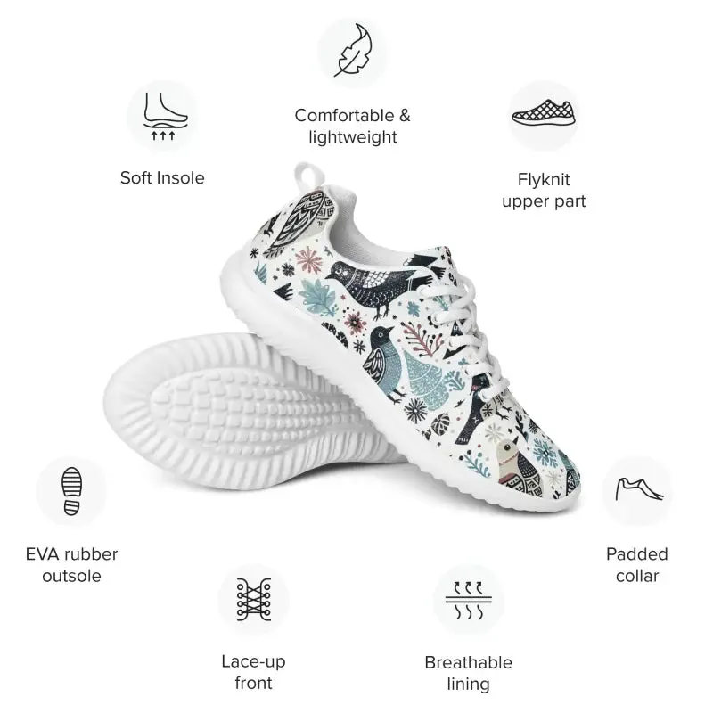 Soar in Colorful Birds Women's Athletic Shoes