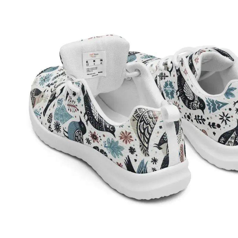 Soar in Colorful Birds Women's Athletic Shoes