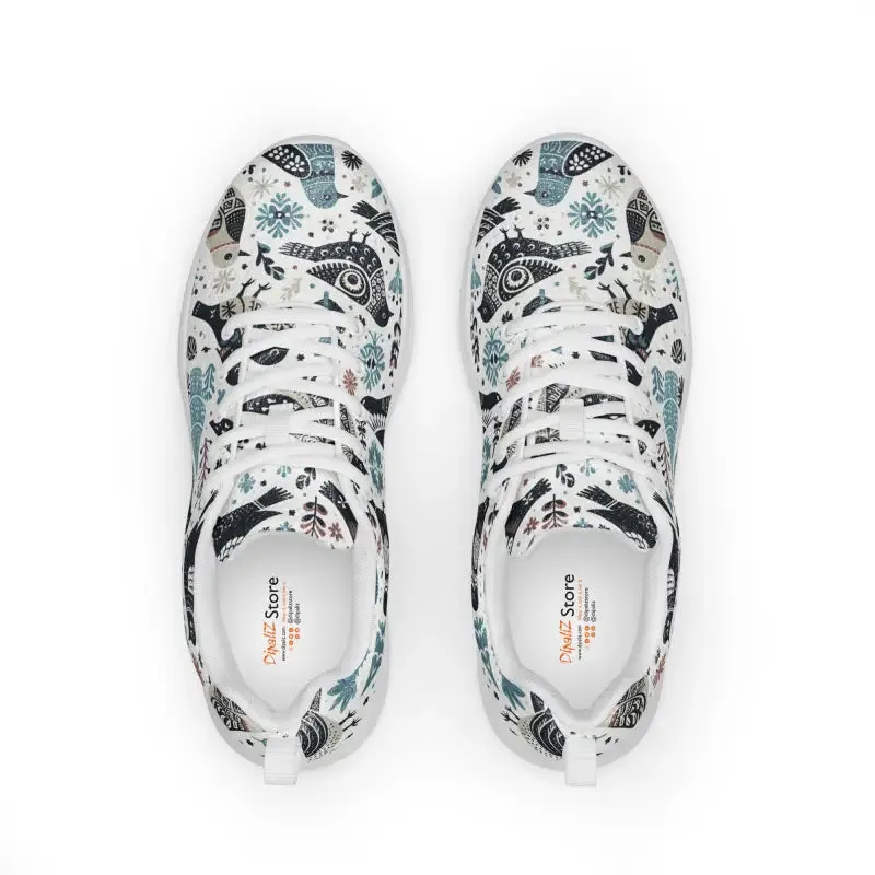 Soar in Colorful Birds Women's Athletic Shoes