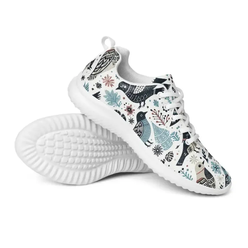 Soar in Colorful Birds Women's Athletic Shoes