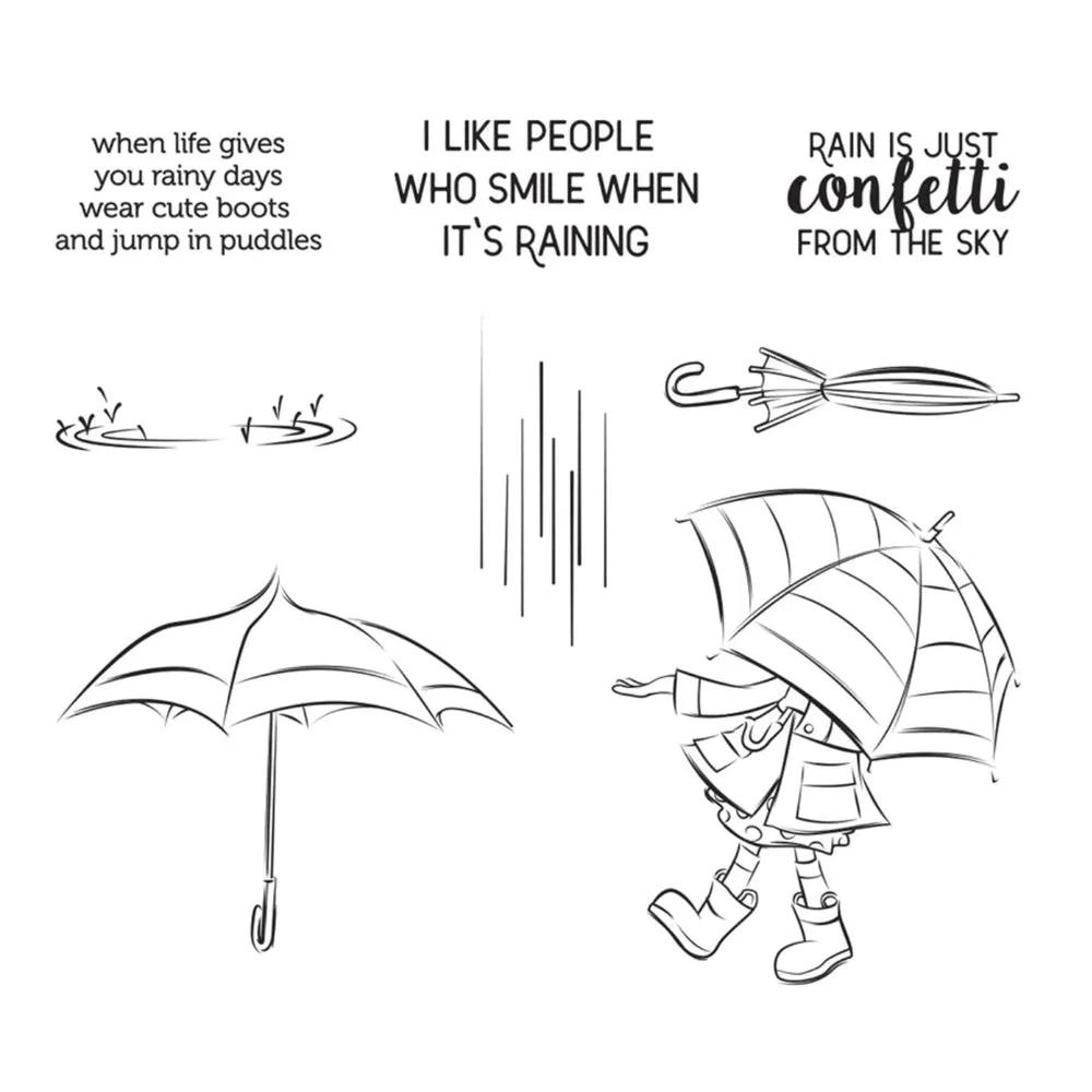 Spellbinders-Clear Stamp Set-Cute Boots Clear Stamp Set from Cardmaker Stamp Collection
